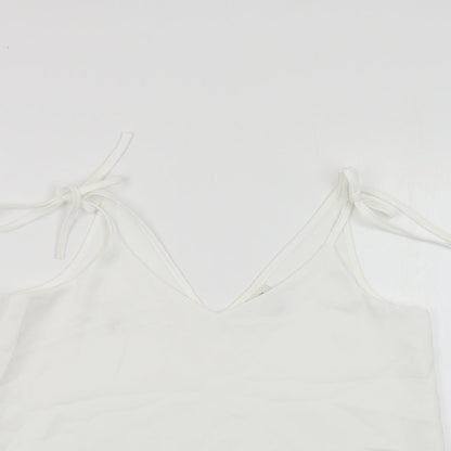 Womens UK Size 8 River Island White Camisole Blouse