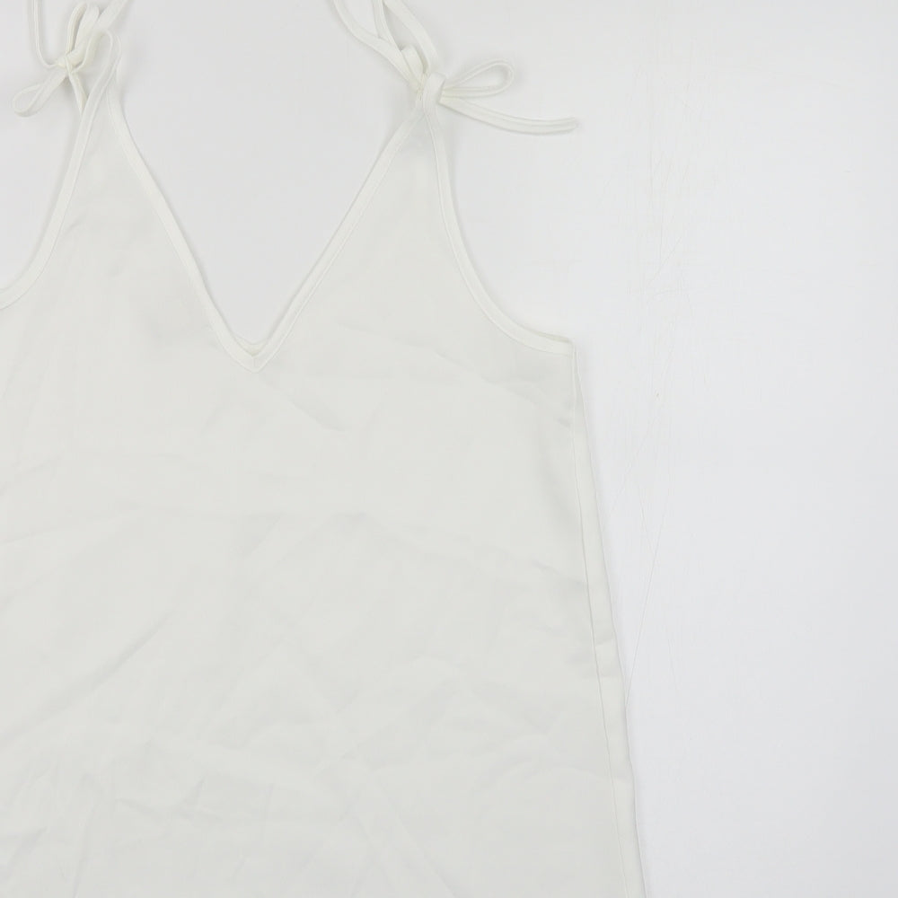 Womens UK Size 8 River Island White Camisole Blouse