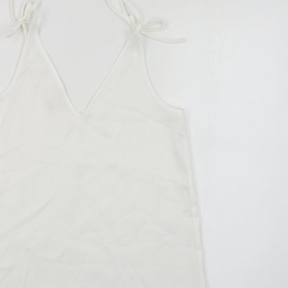 Womens UK Size 8 River Island White Camisole Blouse