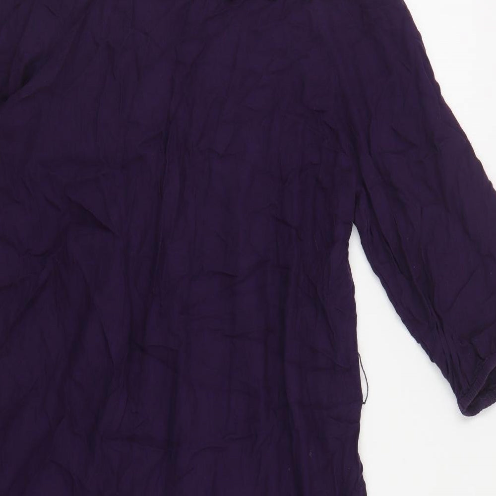 Womens UK Size 12 Monsoon Purple Tunic Blouse