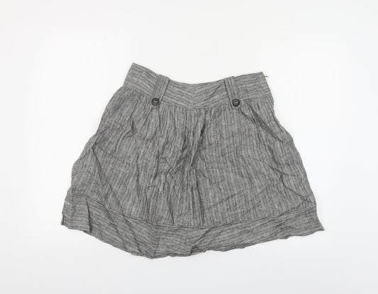 Womens UK Size 6 River Island A-Line Canvas Skirt