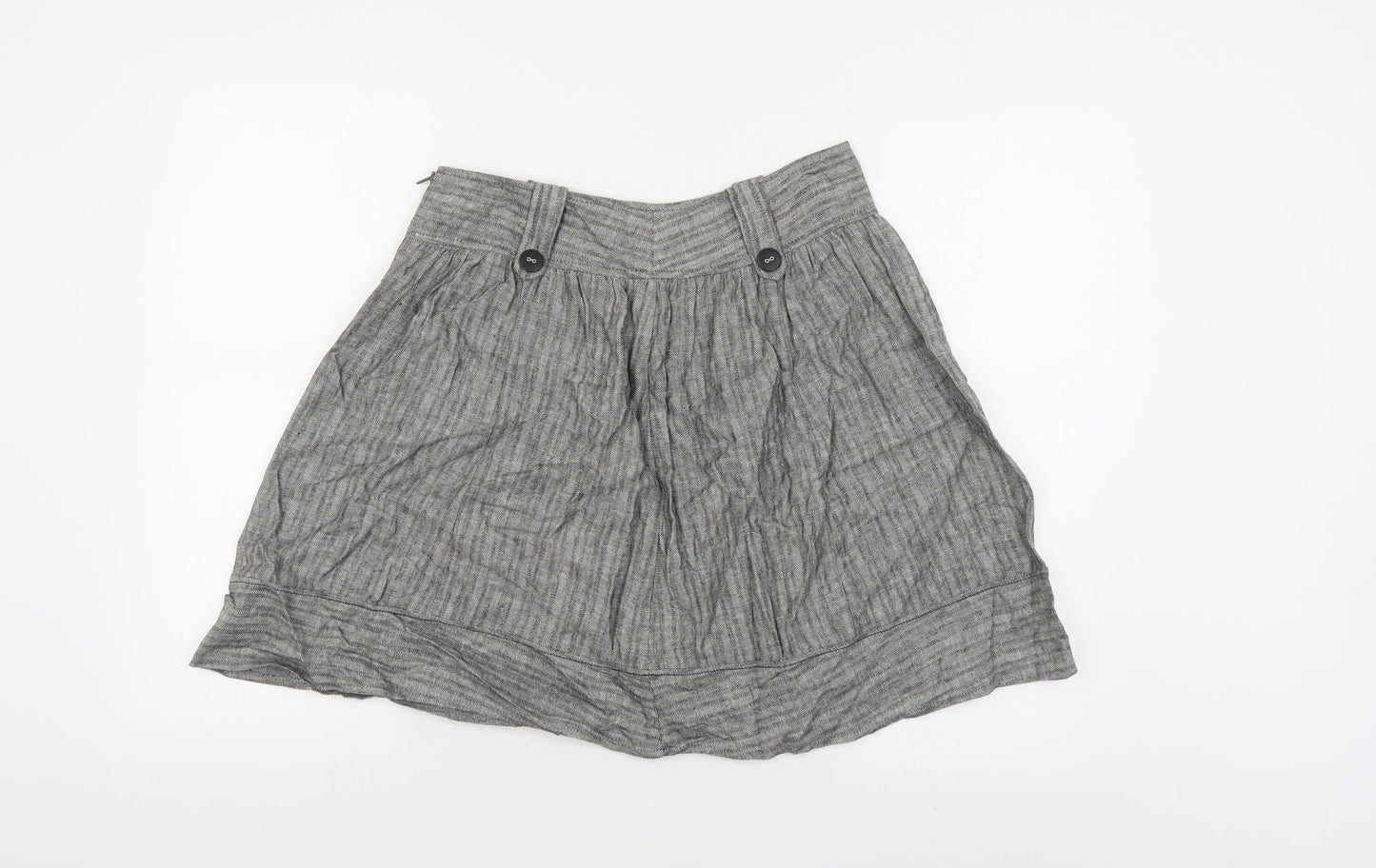 Womens UK Size 6 River Island A-Line Canvas Skirt
