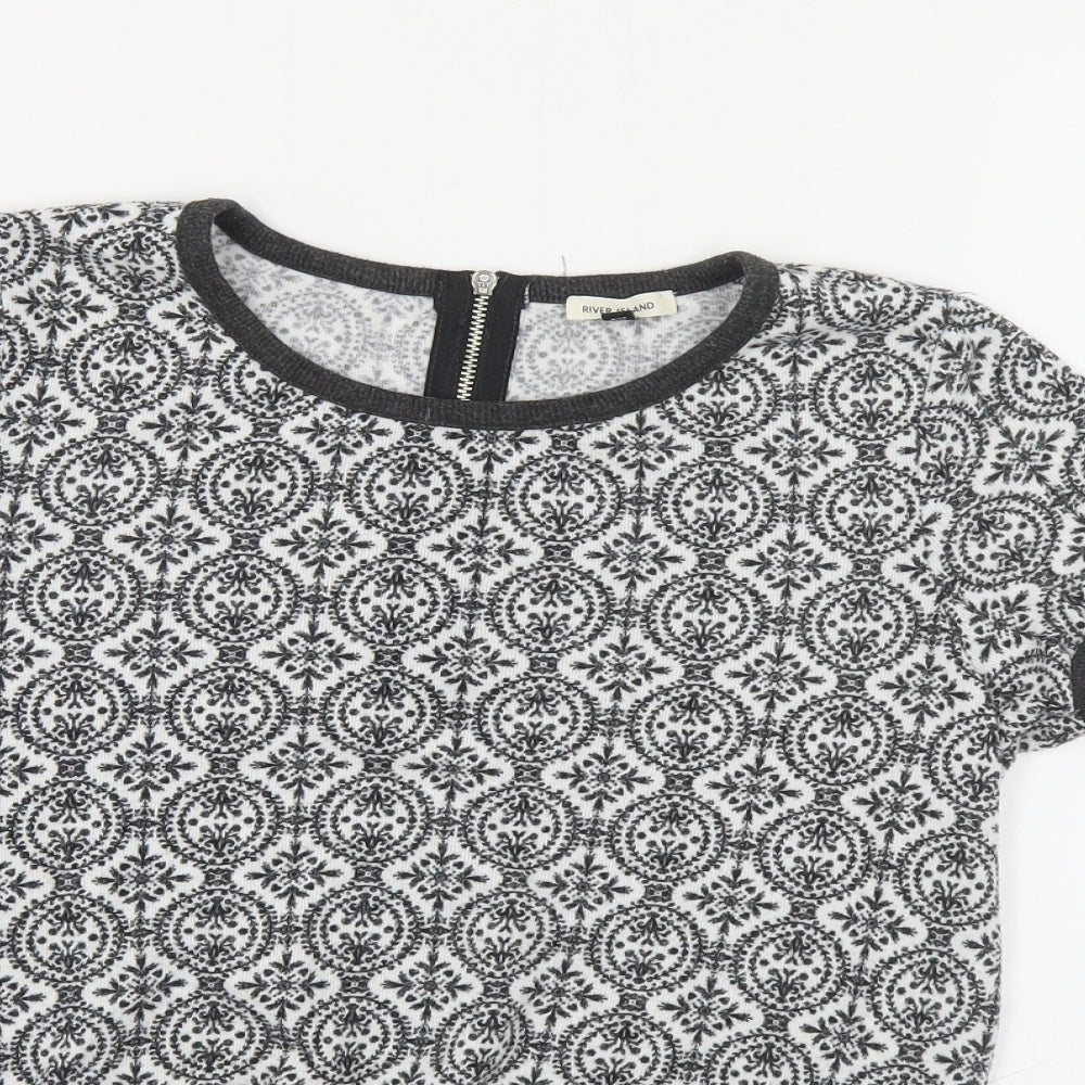 Womens UK Size 10 River Island Black Pullover Jumper