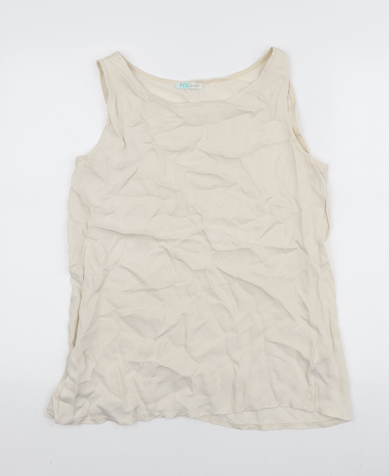 Womens UK Size L MK Ivory Basic Tank