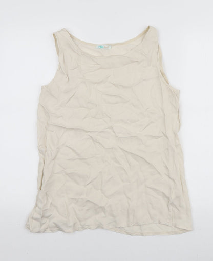 Womens UK Size L MK Ivory Basic Tank