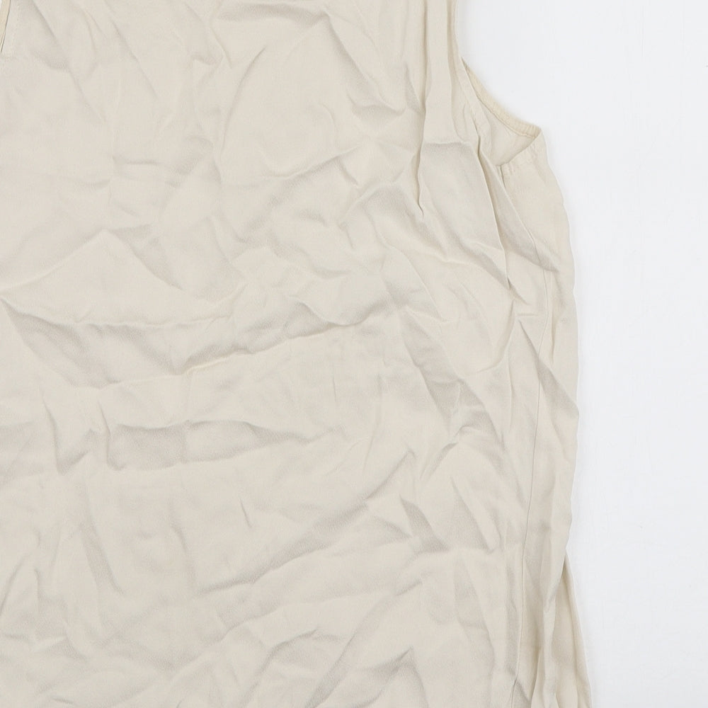 Womens UK Size L MK Ivory Basic Tank
