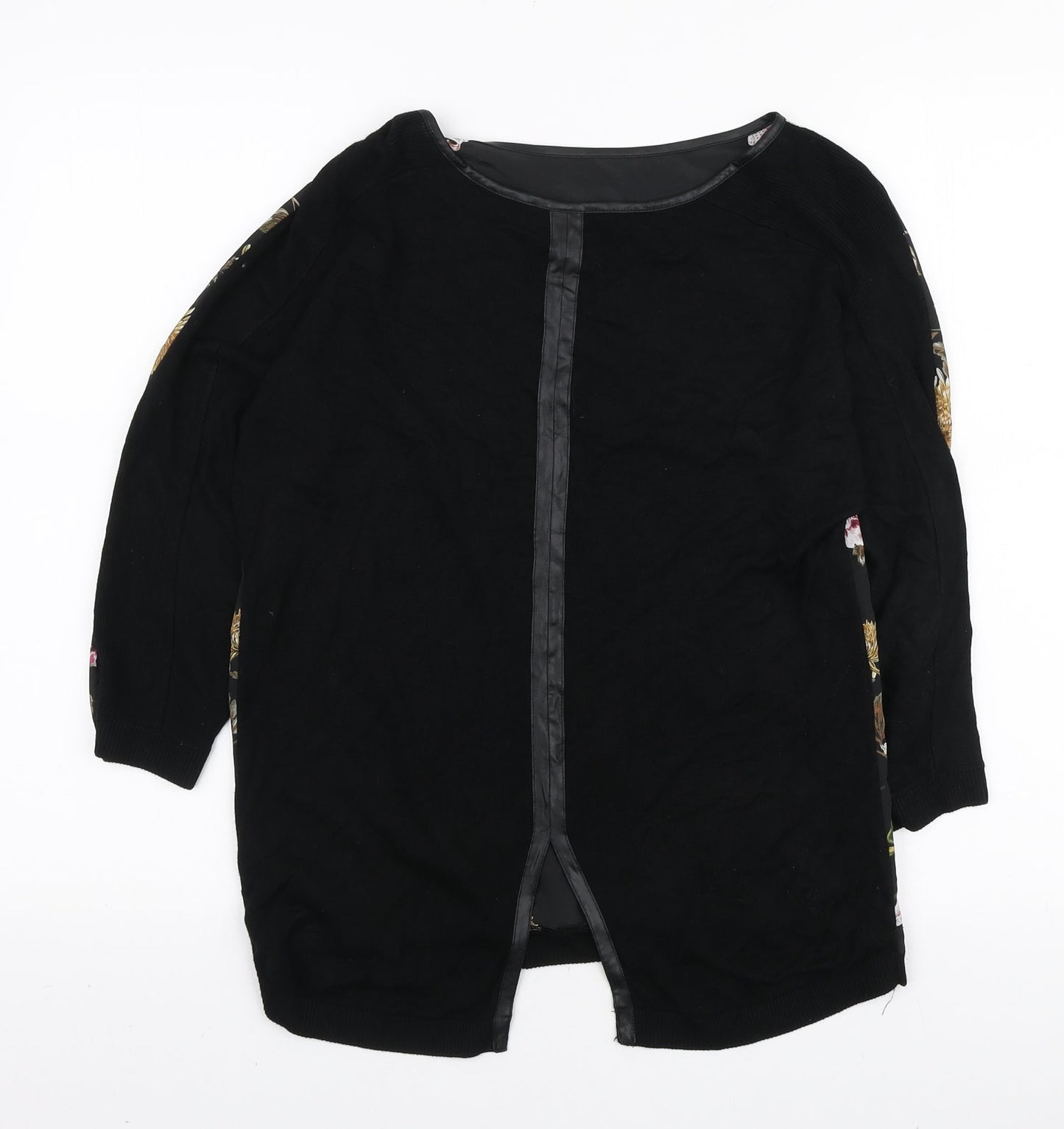 Womens UK Size XS Oasis Black Basic Blouse