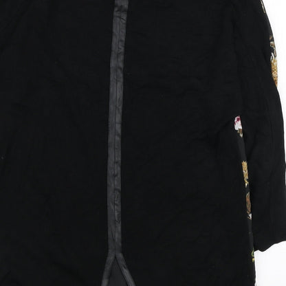 Womens UK Size XS Oasis Black Basic Blouse