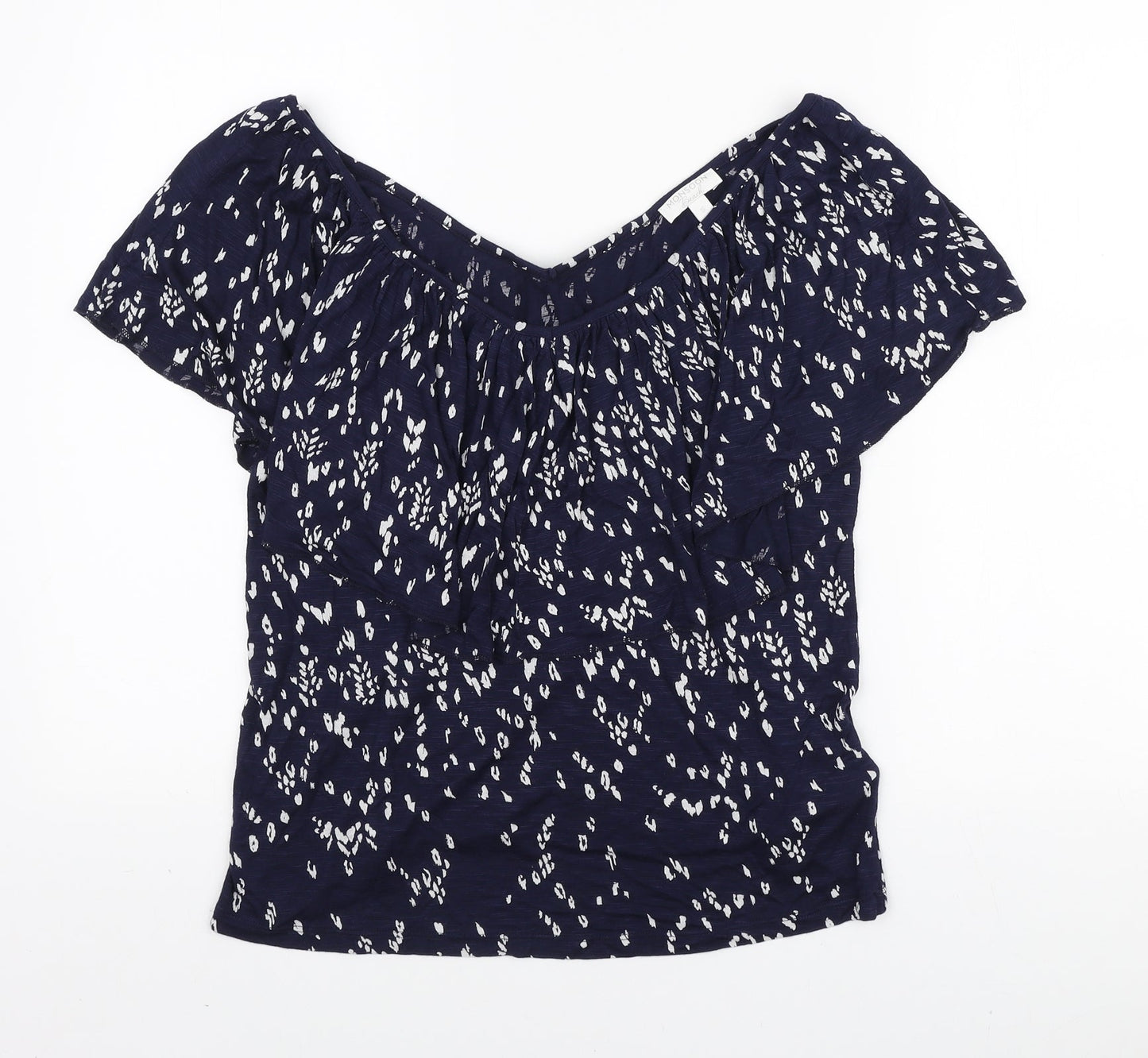 Womens UK Size S Monsoon Blue Basic Blouse