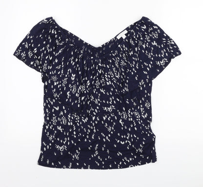 Womens UK Size S Monsoon Blue Basic Blouse