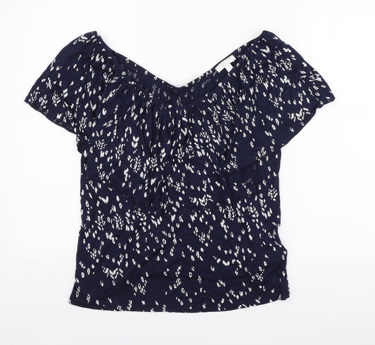 Womens UK Size S Monsoon Blue Basic Blouse