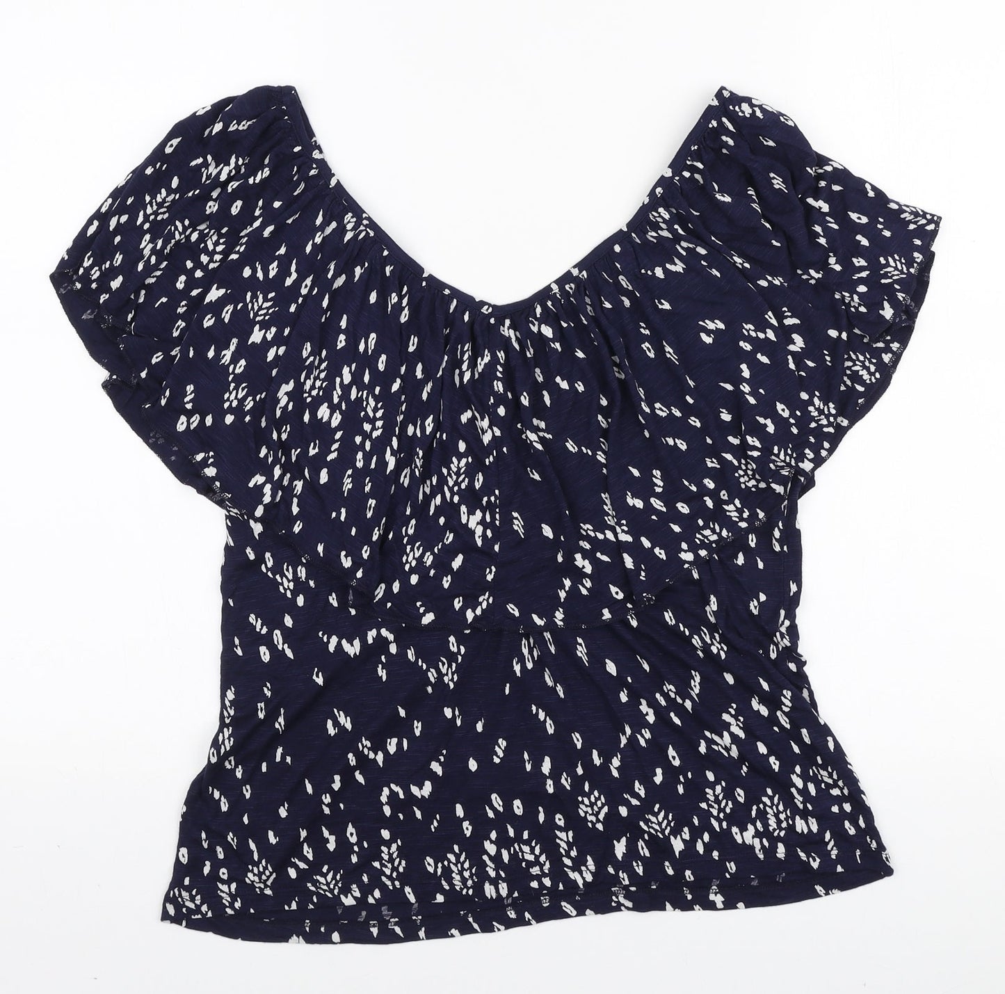 Womens UK Size S Monsoon Blue Basic Blouse