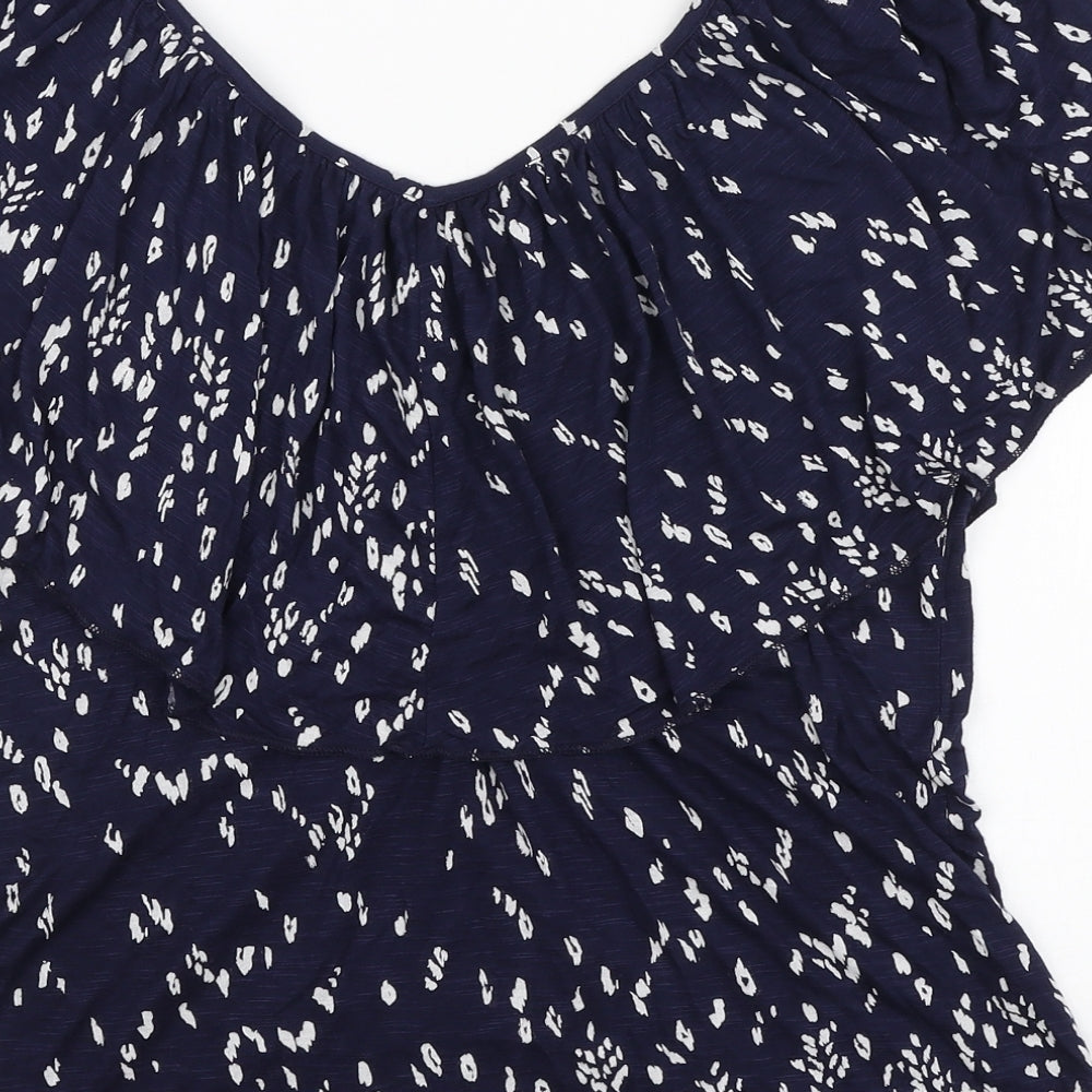 Womens UK Size S Monsoon Blue Basic Blouse