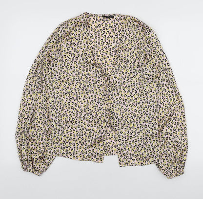 Womens UK Size 6 Topshop Multicoloured Basic Blouse