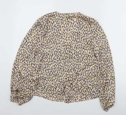Womens UK Size 6 Topshop Multicoloured Basic Blouse