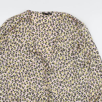 Womens UK Size 6 Topshop Multicoloured Basic Blouse