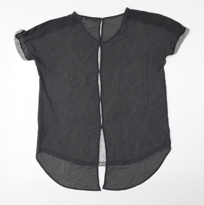 Womens UK Size 10 NEXT Grey Basic Blouse