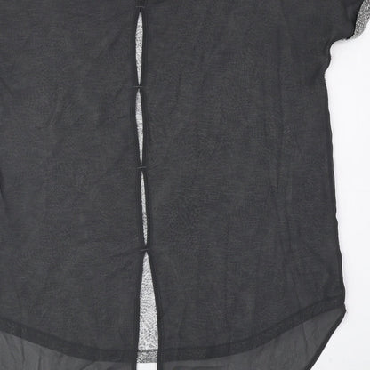 Womens UK Size 10 NEXT Grey Basic Blouse