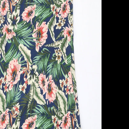 Sparkle & Fade Womens Multicoloured Floral Cotton Mini Size S Sweetheart Pullover