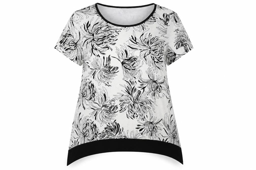 Womens UK Size 16 M&Co Black Basic Blouse