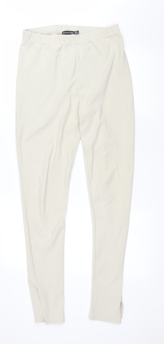 Womens UK Size 16 PRETTYLITTLETHING Regular Fit Jegging Beige Trousers