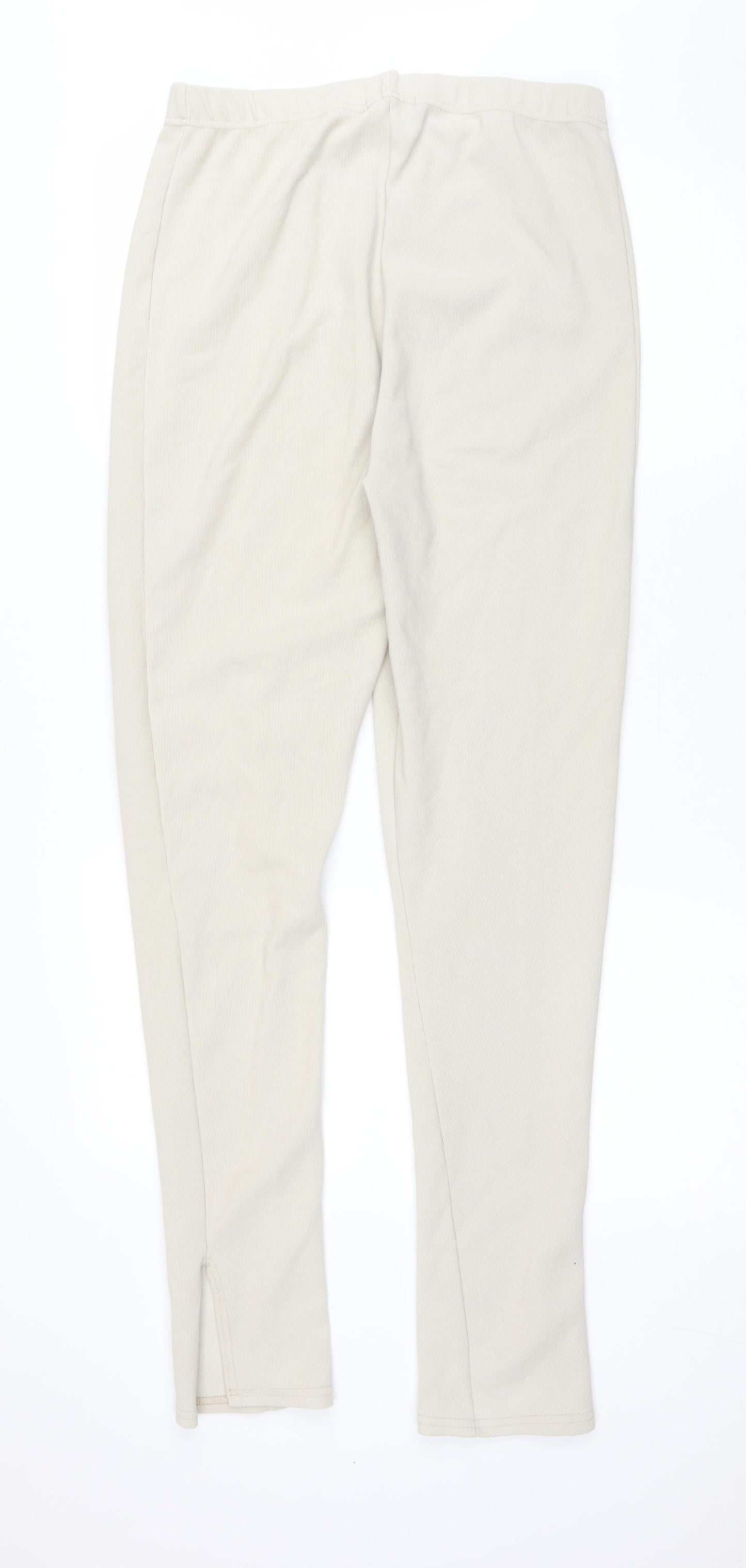 Womens UK Size 16 PRETTYLITTLETHING Regular Fit Jegging Beige Trousers