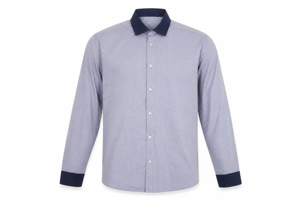 Mens UK Size L Burton Grey  Button-Up Long Sleeve Casual Shirt