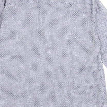 Mens UK Size L Burton Grey  Button-Up Long Sleeve Casual Shirt
