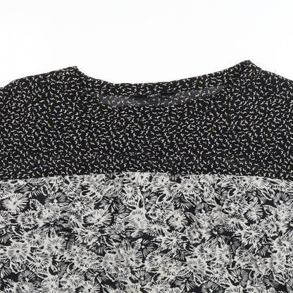 Womens UK Size 10 NEXT Black Basic T-Shirt