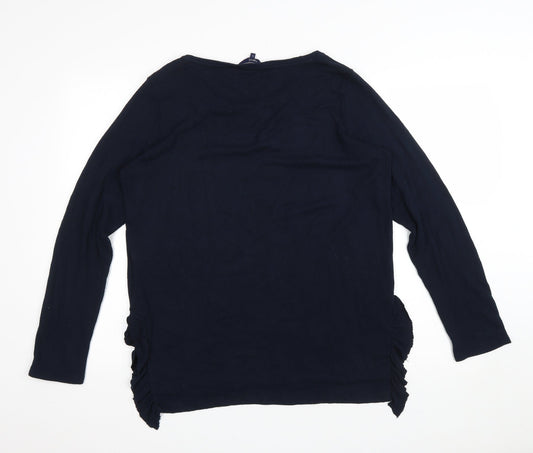 Womens UK Size 14 NEXT Black Basic T-Shirt