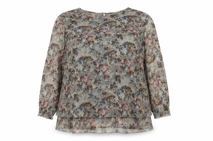 Rage Womens Multicoloured Floral Polyester A-Line Size 16 Scoop Neck Zip