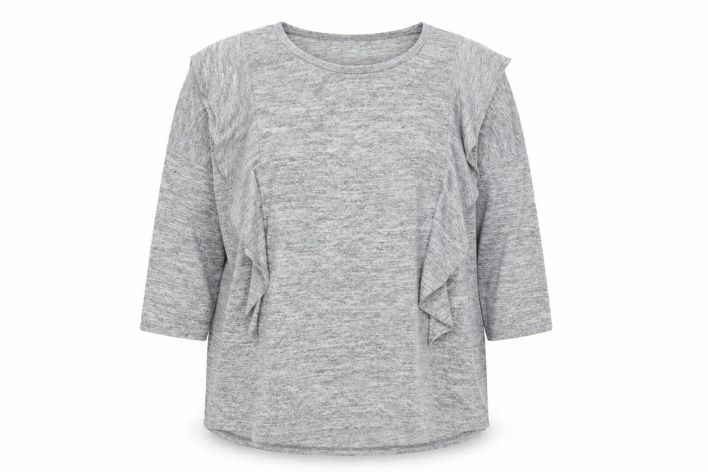 Womens UK Size 20 Debenhams Grey Basic T-Shirt