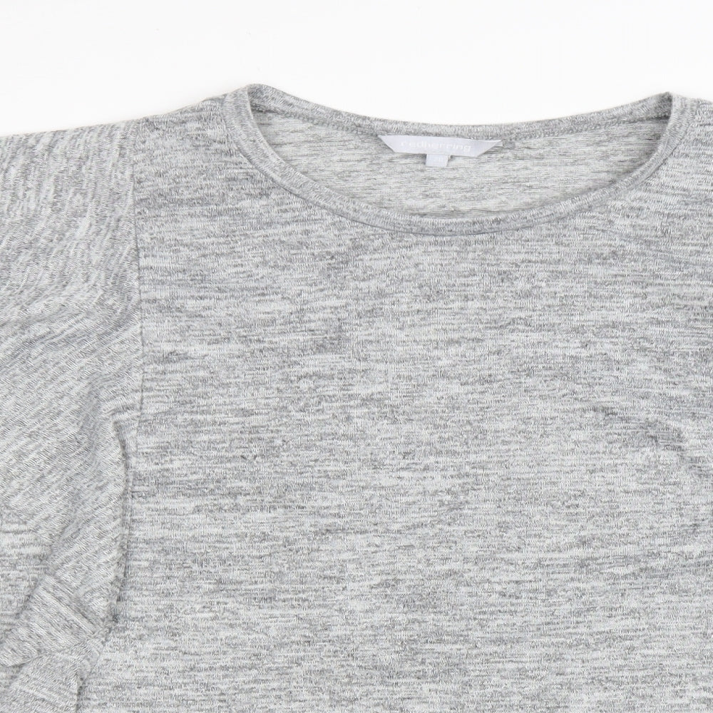 Womens UK Size 20 Debenhams Grey Basic T-Shirt