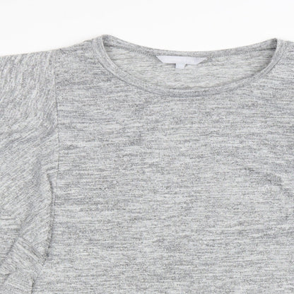 Womens UK Size 20 Debenhams Grey Basic T-Shirt