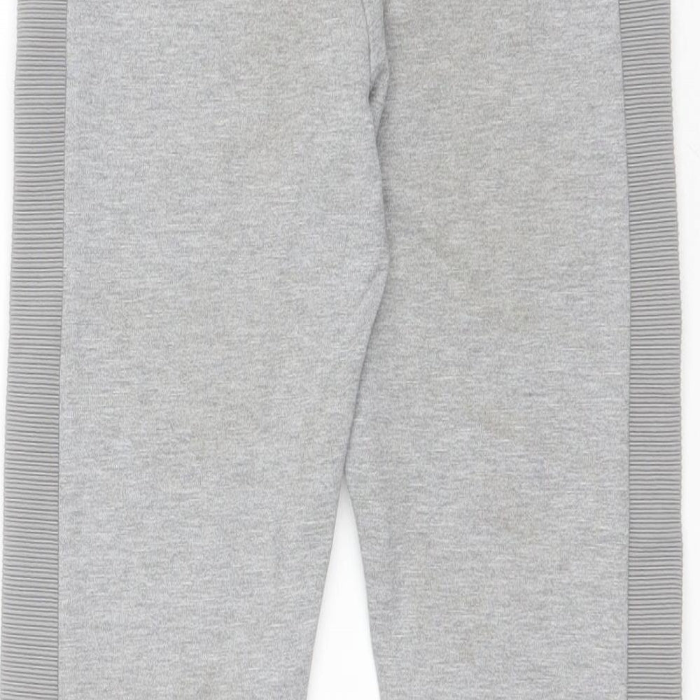 Marks and Spencer Girls Grey Polyester Jegging Trousers Size 11 Years Regular Drawstring - Leggins