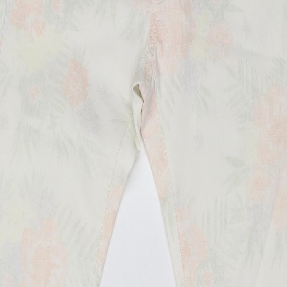 DC by Esprit Womens Multicoloured Floral Cotton Skinny Jeans Size 38 L30 in Regular Zip