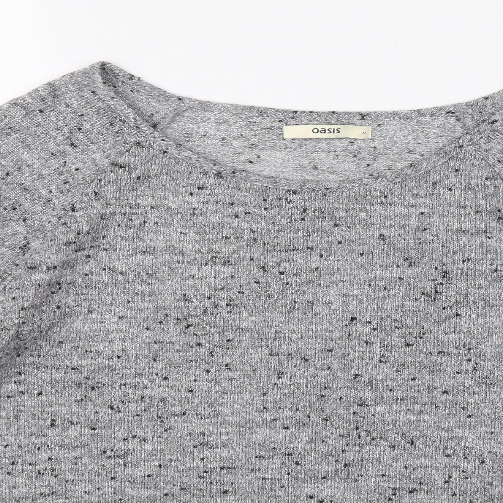 Womens UK Size M Oasis Grey Pullover Jumper