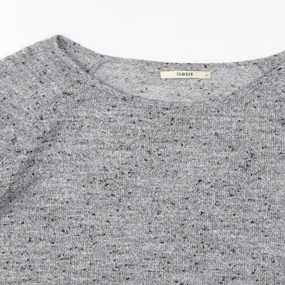 Womens UK Size M Oasis Grey Pullover Jumper