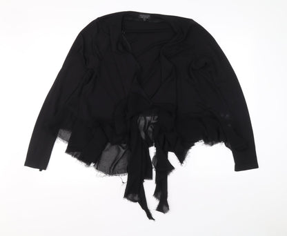 Womens UK Size 12 Topshop Black Cardigan Jumper