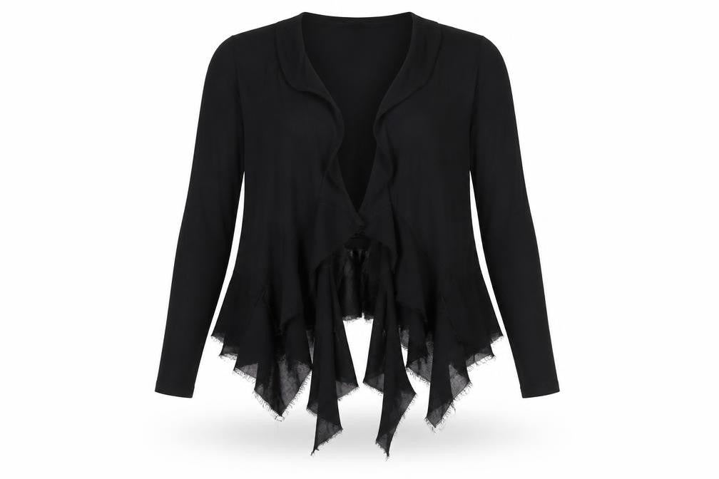 Womens UK Size 12 Topshop Black Cardigan Jumper
