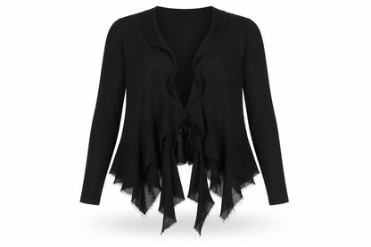 Womens UK Size 12 Topshop Black Cardigan Jumper