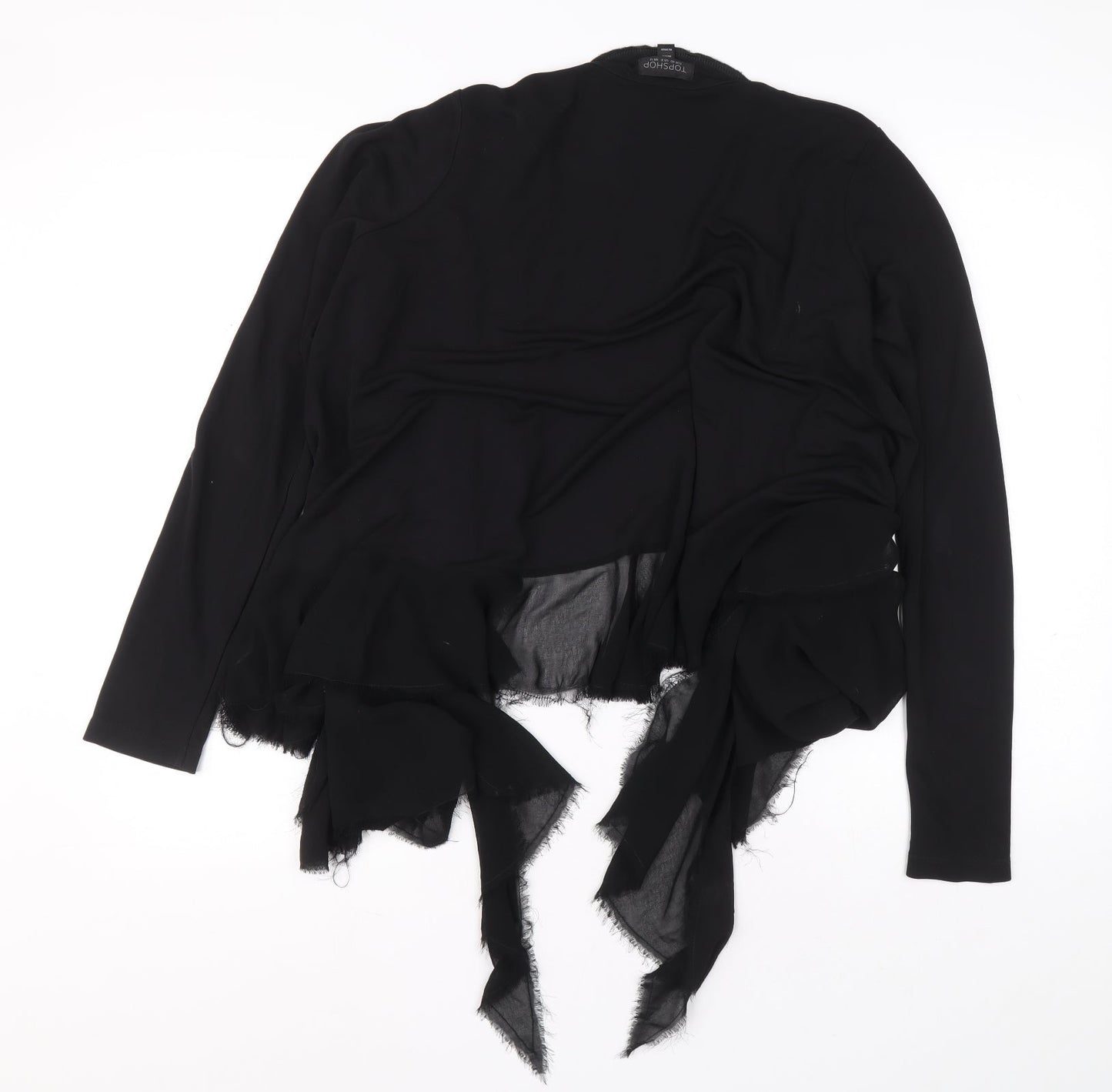 Womens UK Size 12 Topshop Black Cardigan Jumper