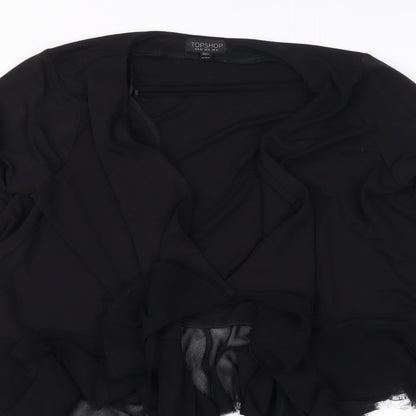 Womens UK Size 12 Topshop Black Cardigan Jumper