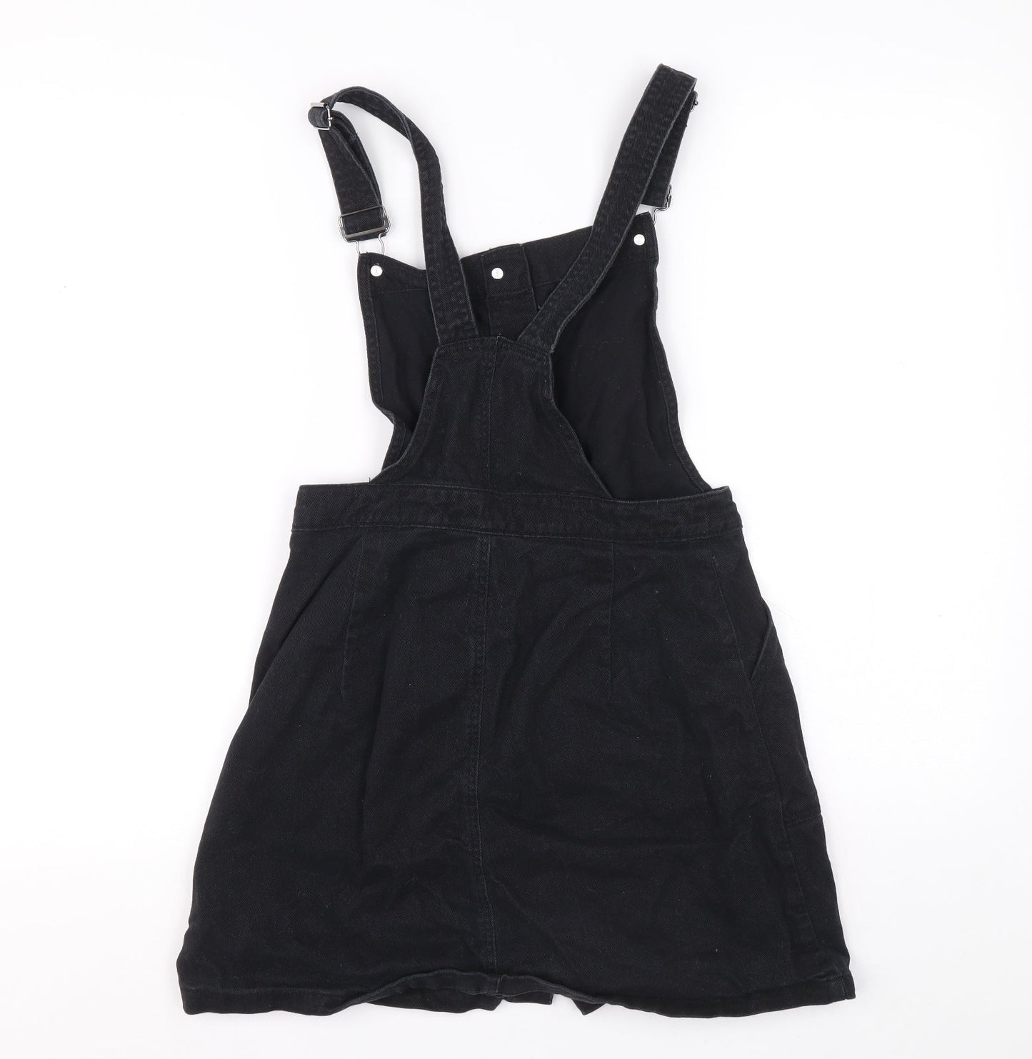 Divided Womens Blue 100% Cotton Dungaree One-Piece Size 6 L14 in Button