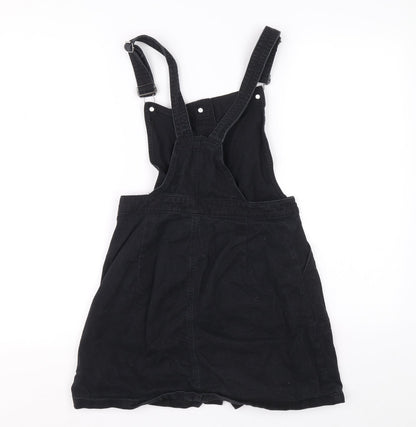 Divided Womens Blue 100% Cotton Dungaree One-Piece Size 6 L14 in Button