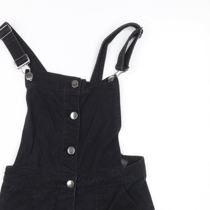 Divided Womens Blue 100% Cotton Dungaree One-Piece Size 6 L14 in Button