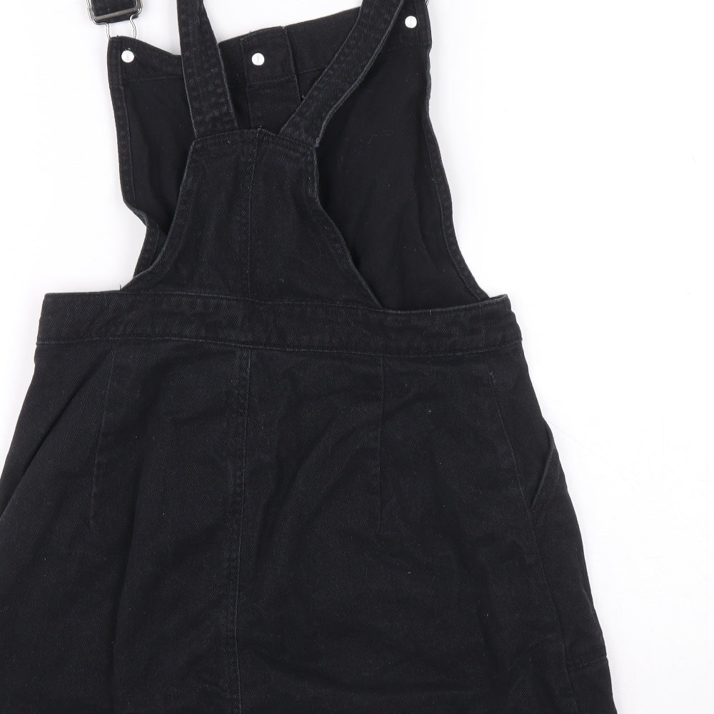 Divided Womens Blue 100% Cotton Dungaree One-Piece Size 6 L14 in Button