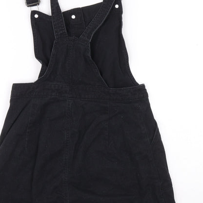 Divided Womens Blue 100% Cotton Dungaree One-Piece Size 6 L14 in Button