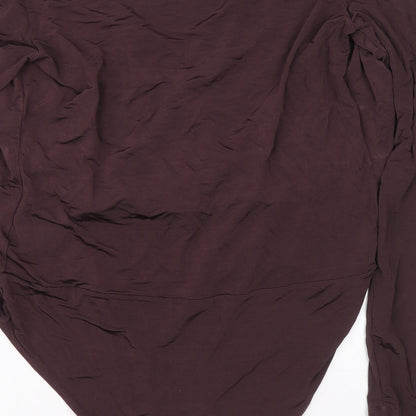 H&M Womens Purple Viscose Leotard One-Piece Size M L9 in Snap