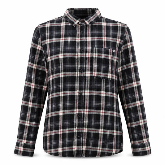 JACK & JONES VINTAGE Womens Grey Plaid 100% Cotton Basic Button-Up Size S Collared